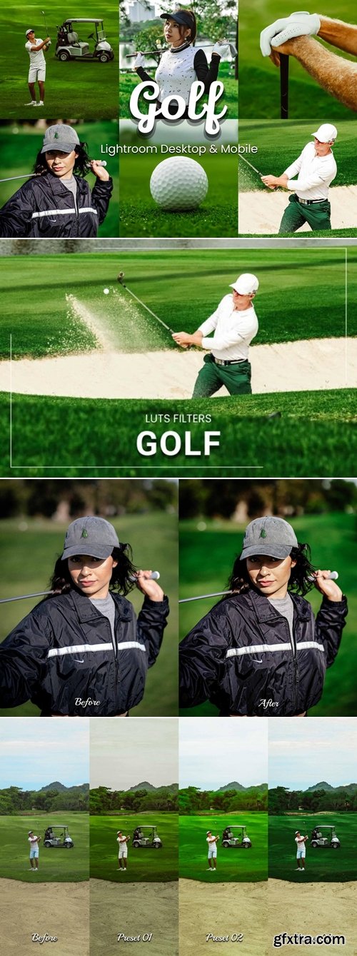 3motional - 30 Golf Lightroom and Luts Collection