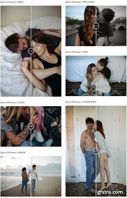 Julia and Gil - Portrait Collection Lightroom & ACR Presets