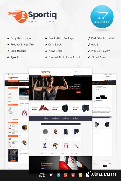 Sportiq - Sports Responsive 3.x OpenCart Template