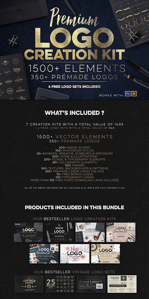 Logo Creation Kit Bundle Edition 490891 UPDATED! Logo Creation Kit Bundle Edition 490891 UPDATED!