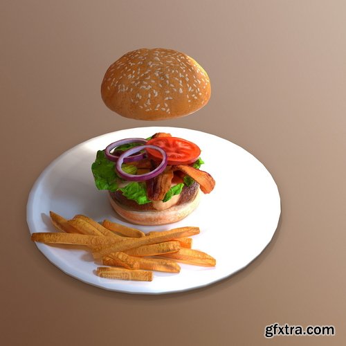 Artstation - Tyler Smith - Burger Game Prop Creation Walkthrough