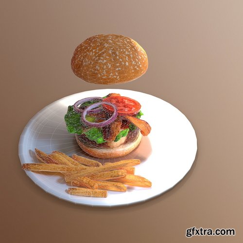 Artstation - Tyler Smith - Burger Game Prop Creation Walkthrough