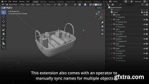 Auto Sync Object Data Names v1.0.0 For Blender
