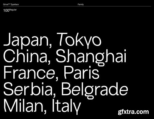 Grivel Typeface 8xOTF
