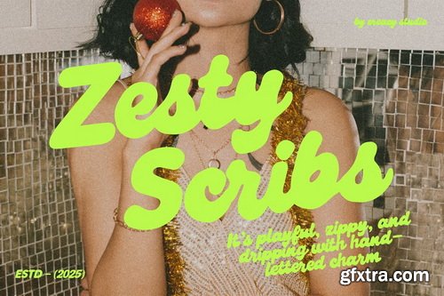 CreativeMarket - Zesty Scribs A Playful Script Font