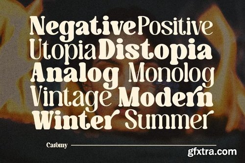 CreativeMarket - Caromy Retro Variable Font