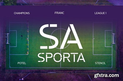 CreativeMarket - Potel Stencil Font