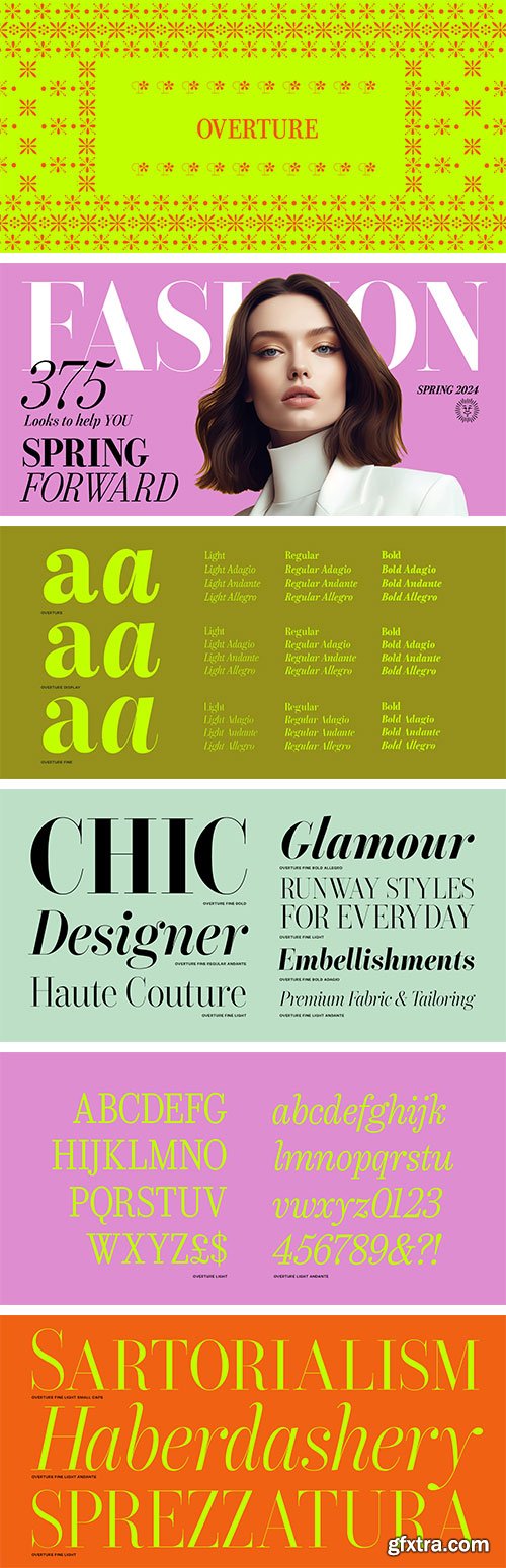 Overture Font Collection 36xOTF Overture Font Collection 36xOTF