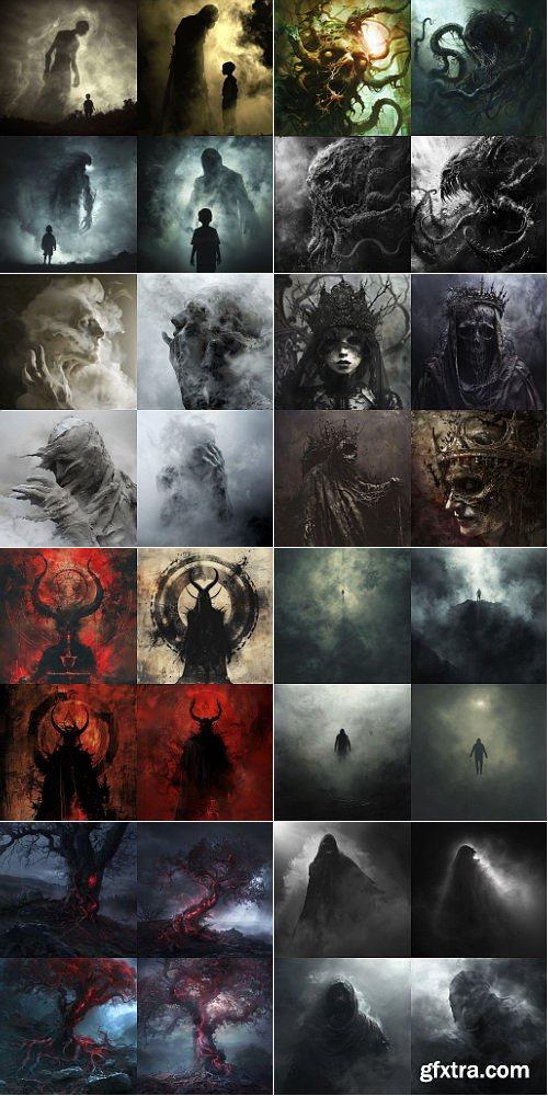 451 Ai Art Prompts for Horror: Vol 4