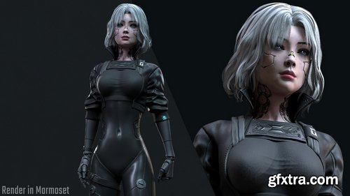 Fab - Cyberpunk Girl 3