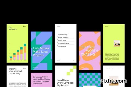 Pixelbuddha - Zentra - Canva Business Social Media Pack