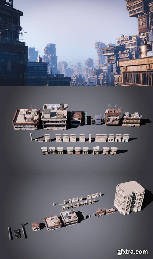 Gumroad - Sci-Fi Building | Asset Pack