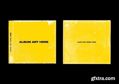 CLCKWRK MEDIA - WORN JEWEL CASE MOCKUP