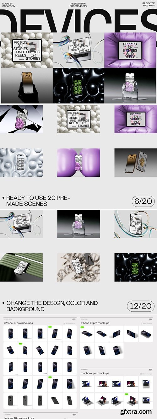 Creatoom - Apple device mockups v2