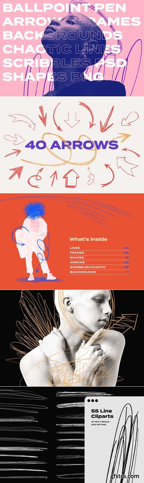 Pixelbuddha - Raw Ballpoint Pen Elements