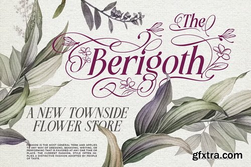 CreativeMarket - Meillona Elegant Nature Typeface