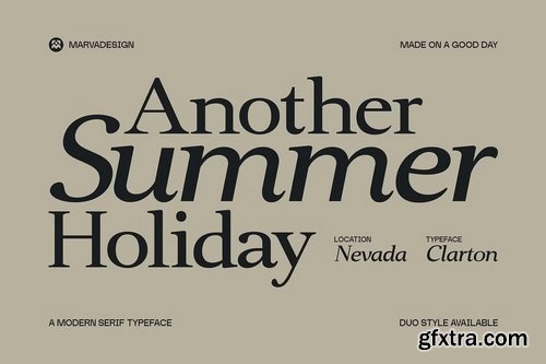 CreativeMarket - Clarton Elegant Serif Font