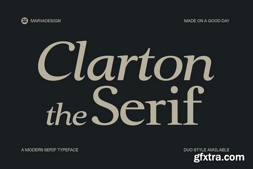 CreativeMarket - Clarton Elegant Serif Font