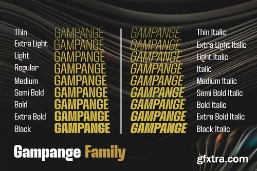 CreativeMarket - Gampange Modern Sans Family