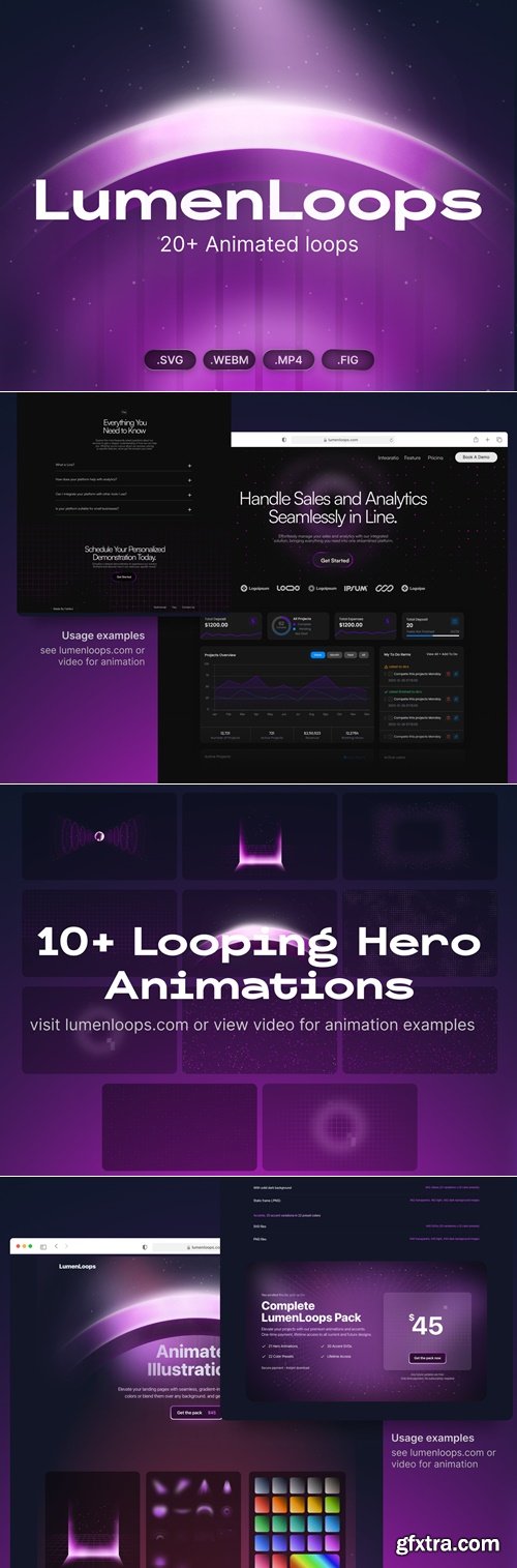 Lumen Loops - Light Drenched Animated Loops