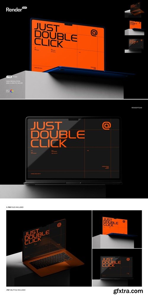 MockupCloud - MacBook Air Mockup Set