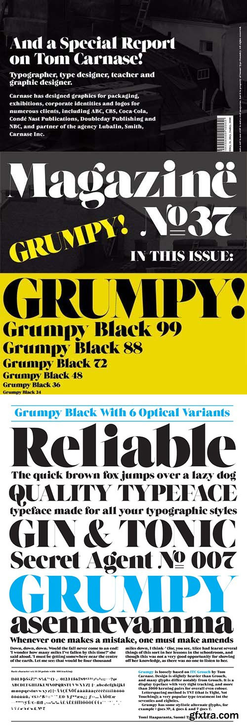 Grumpy Font Family 6xOTF Grumpy Font Family 6xOTF