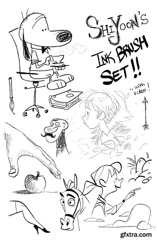 Gumroad - Shiyoon\'s Photoshop Ink Brush Set