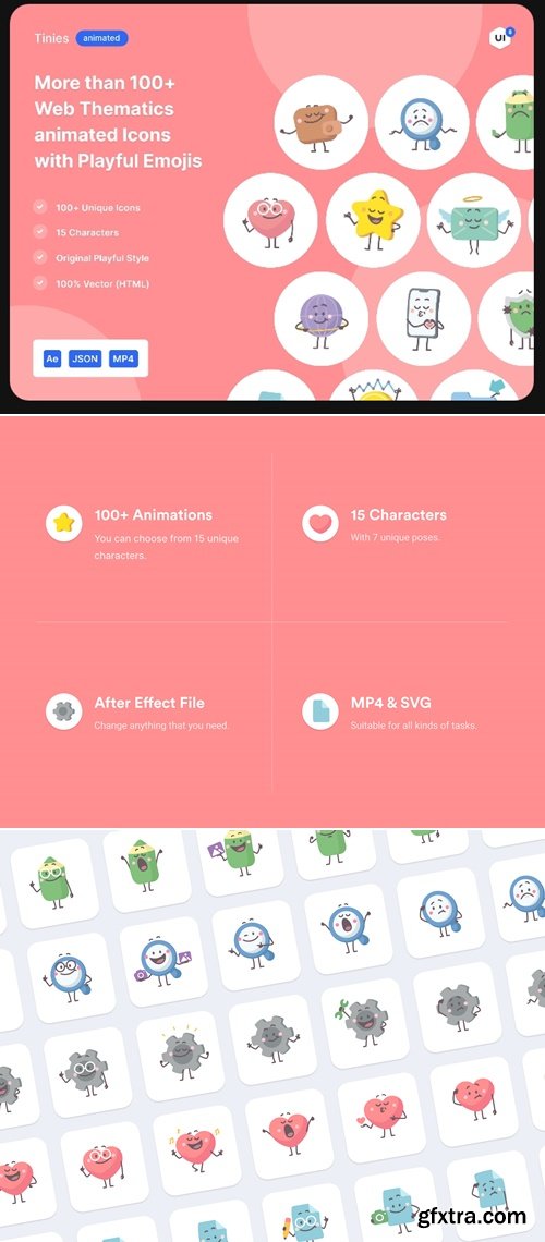 Tinies Animated More than 100 colorful and funny tiny animated Icons