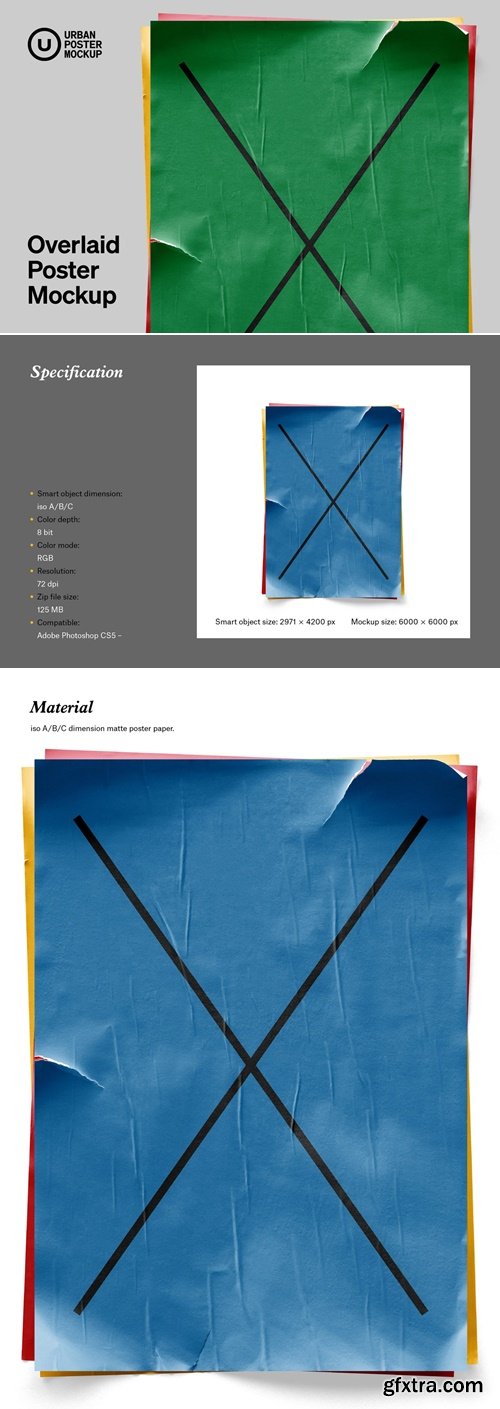 Urban Poster Mockup - Overlaid Poster Mockup