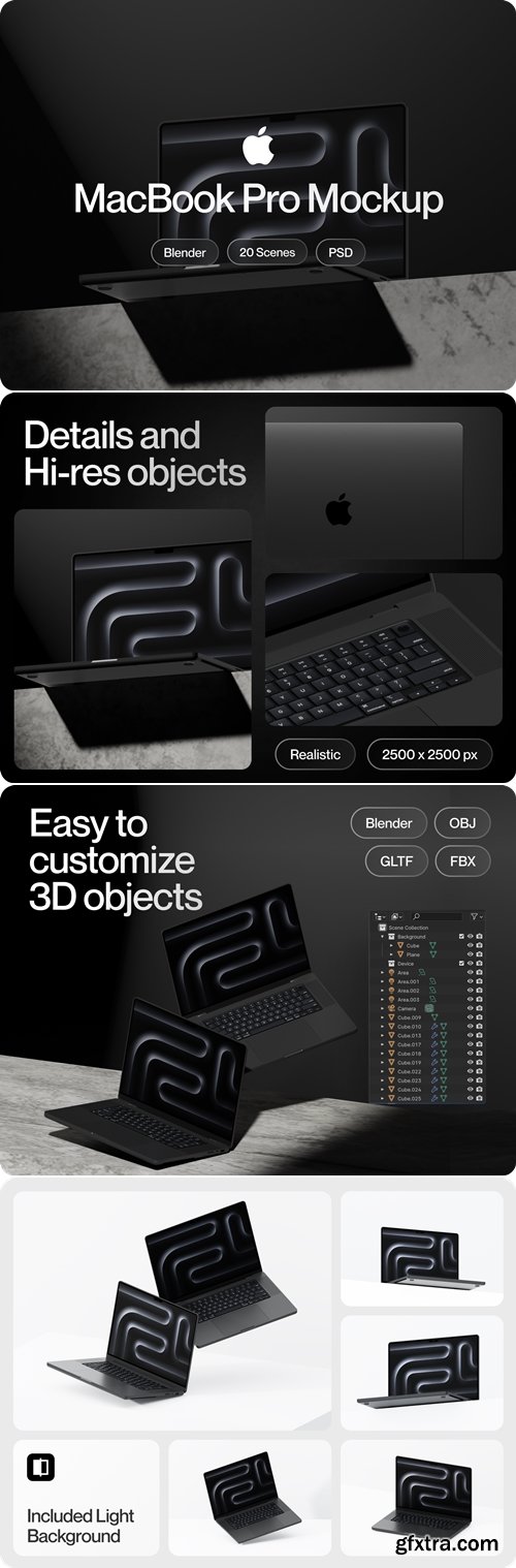 Apple Macbook Pro Mockup M3