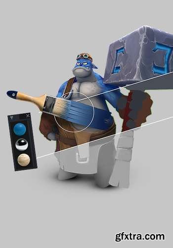 UnhideSchool - Pintura Handpainted com Substance Painter