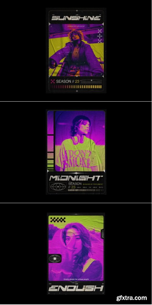 Pixflow - Acid Retro Posters