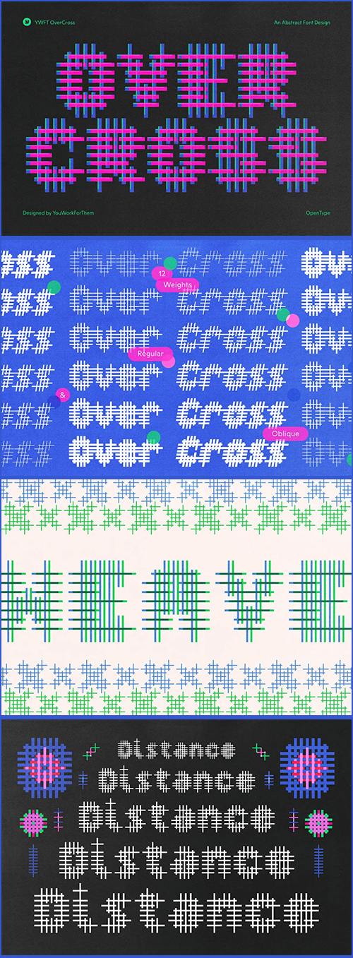 OverCross Font Family 12xOTF YWFT OverCross Font Family 12xOTF YWFT