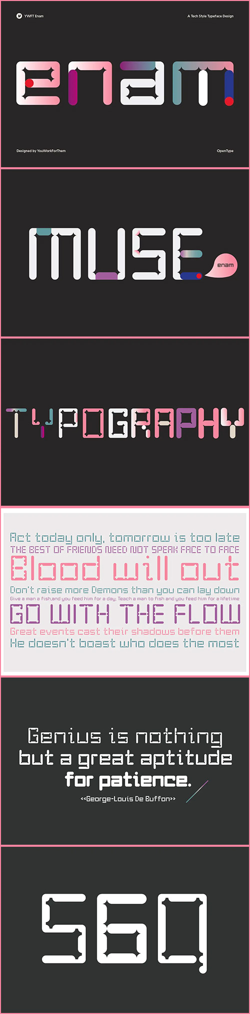 Enam Font Family 5xOTF YWFT Enam Font Family 5xOTF YWFT