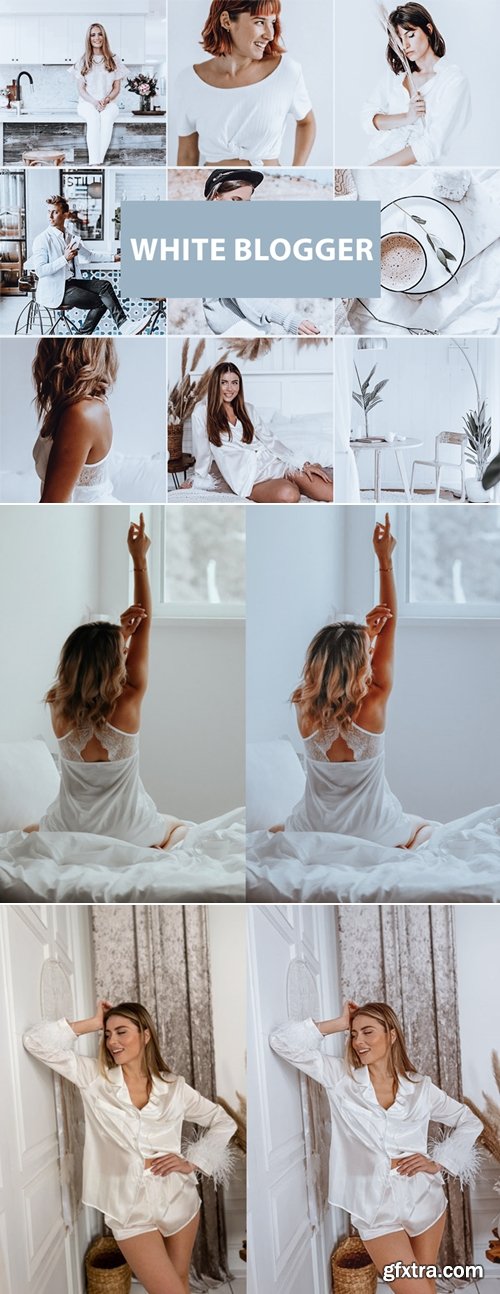 Psd Stack - White Blogger Lightroom Preset