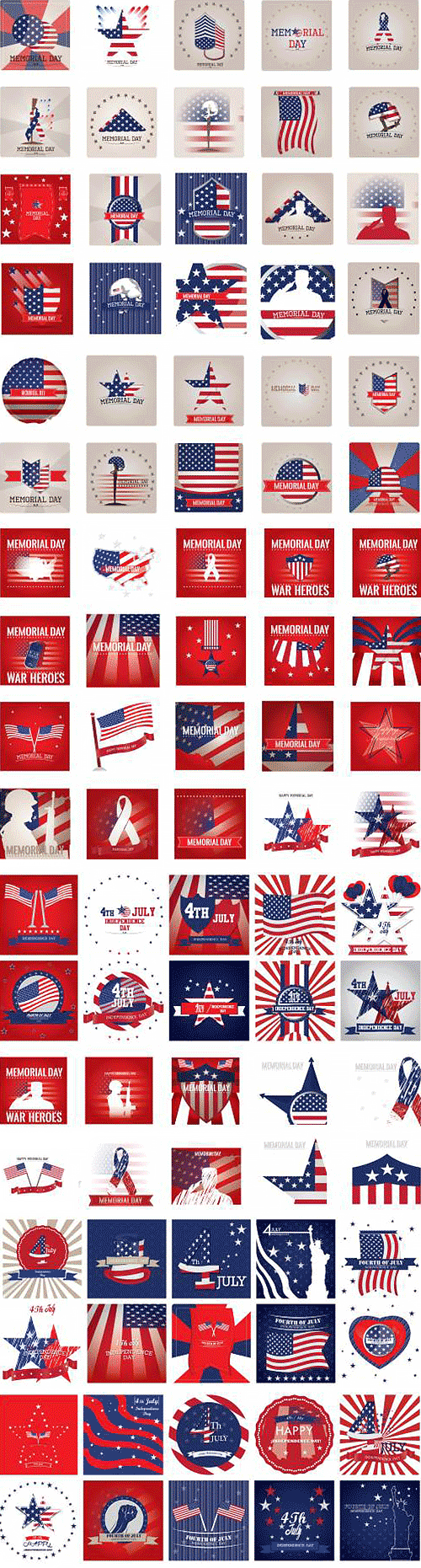 U.S.A. National Design Element Sets 9xEPS U.S.A. National Design Element Sets 9xEPS