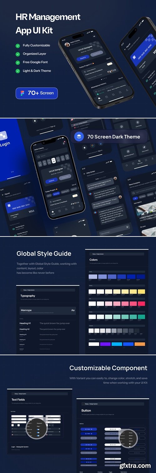 Login - HR Management Mobile App UI Kit