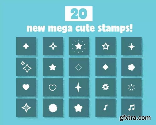 Brushgalaxy - The Kawaii Procreate Brushset Volume 2