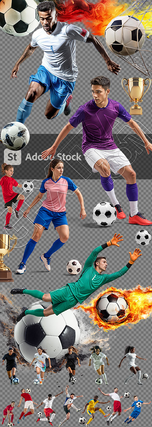 Soccer Male, Female & Child 22xPNG Soccer Male, Female & Child 22xPNG