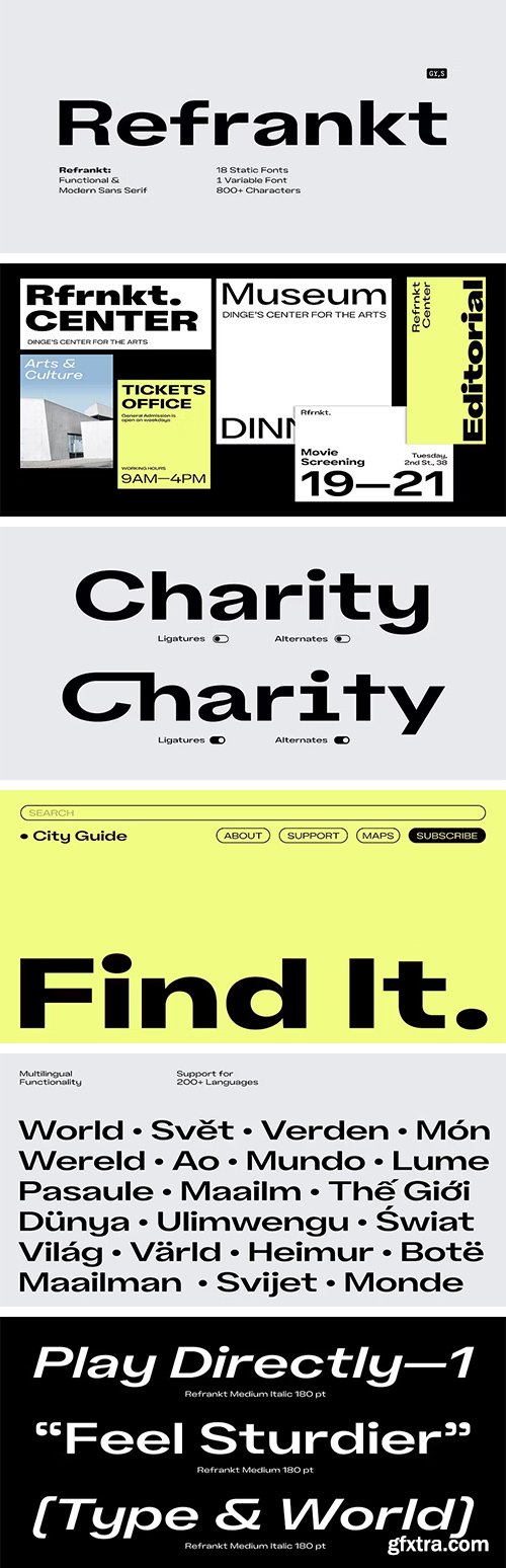 MyFonts - Refrankt Sans Font Family 19xOTF MyFonts - Refrankt Sans Font Family 19xOTF