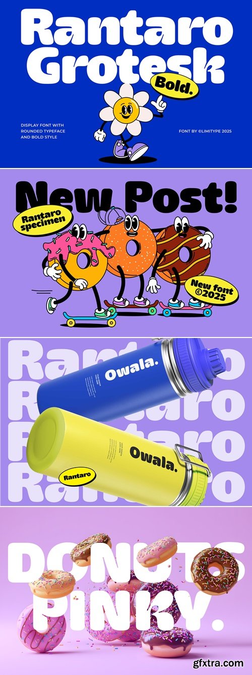 CreativeMarket - Rantaro Grotesk - Bold Font