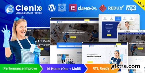 Themeforest - Clenix - Cleaning Services WordPress Theme 25009704 v3.1.0