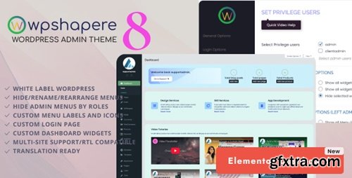 Codecanyon - WPShapere v8.0.0 - Wordpress Admin Theme 8183353 - NULLED