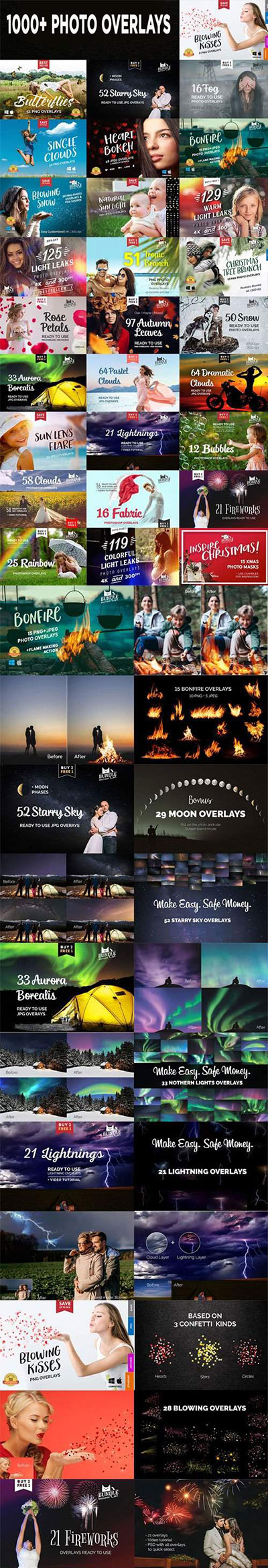 1000+ Photo Overlays Bundle! 1000+ Photo Overlays Bundle!