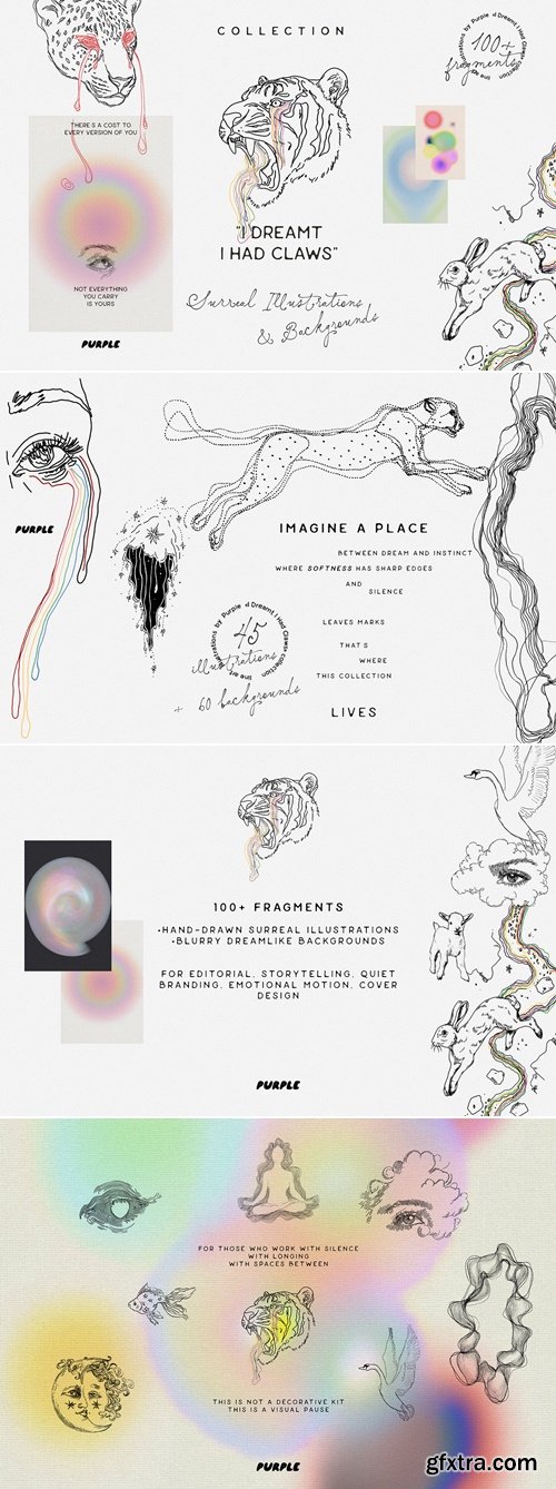 CreativeMarket - Surreal Illustrations & Backgrounds 291481894
