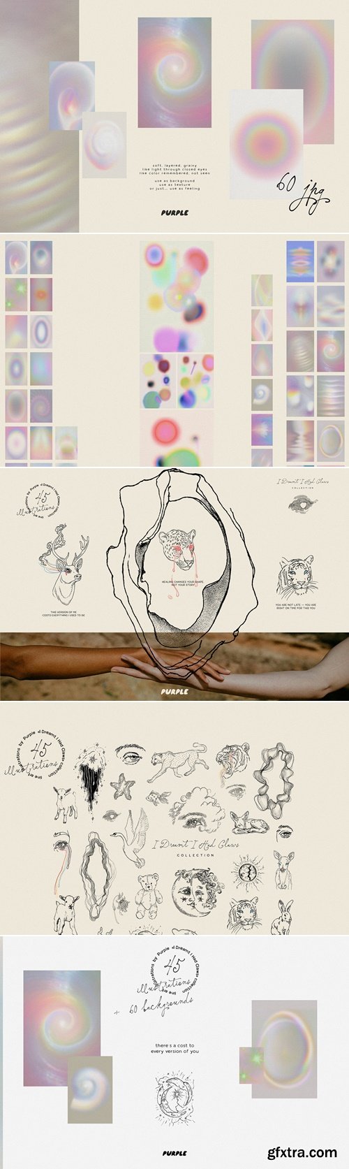 CreativeMarket - Surreal Illustrations & Backgrounds 291481894