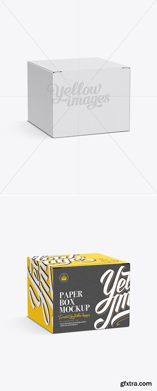 YellowImages - 50ml Box Mockup Half-Side View 11549