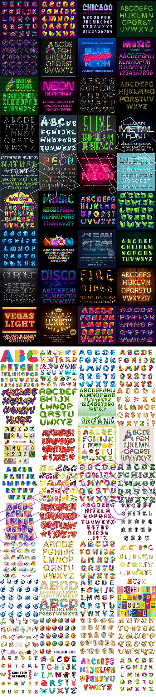 577 Vector Alphabet Bundle 526xAI, 51xEPS 577 Vector Alphabet Bundle 526xAI, 51xEPS