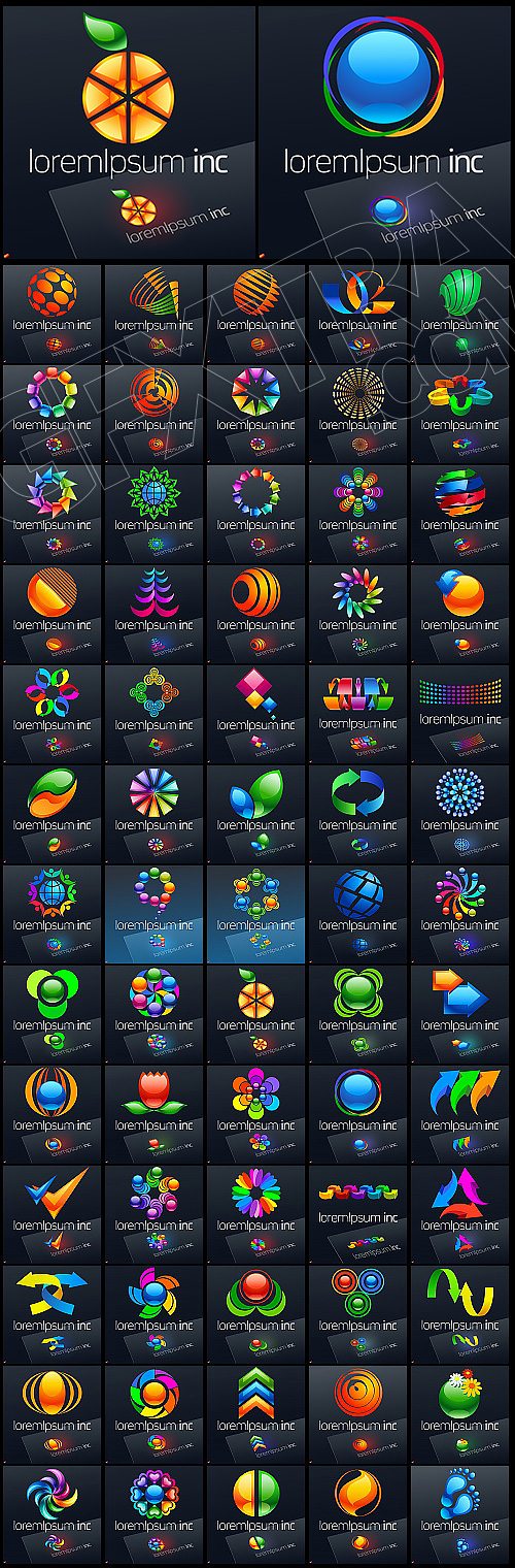 Mega Business Logo Set 65xEPS