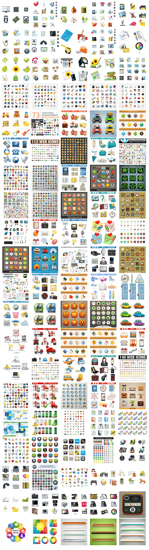 4000+ Icons Bundle 100xEPS